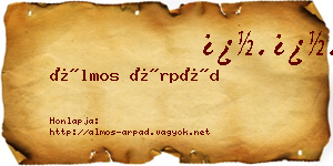 Álmos Árpád névjegykártya